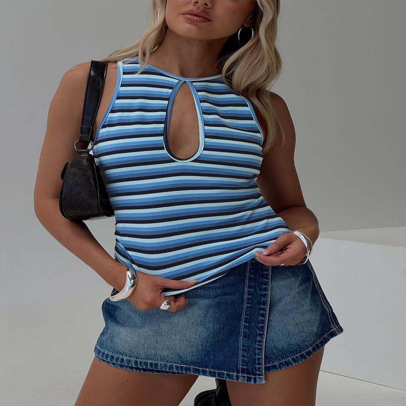 Kingsbridge Top Blue Stripe