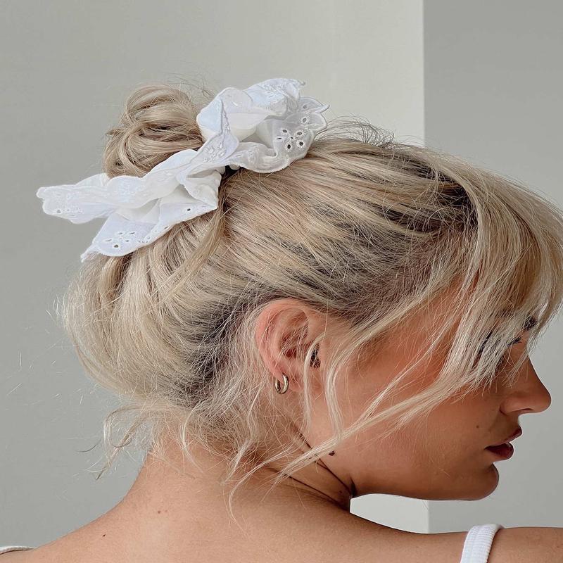 Kayte Scrunchie White