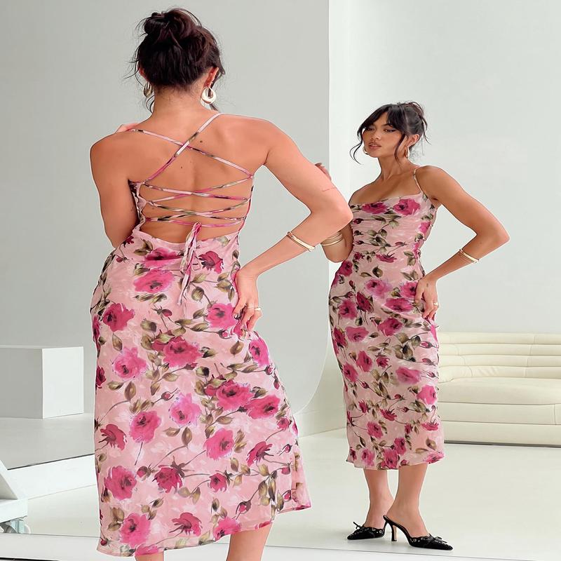 Ara Maxi Dress Pink Floral