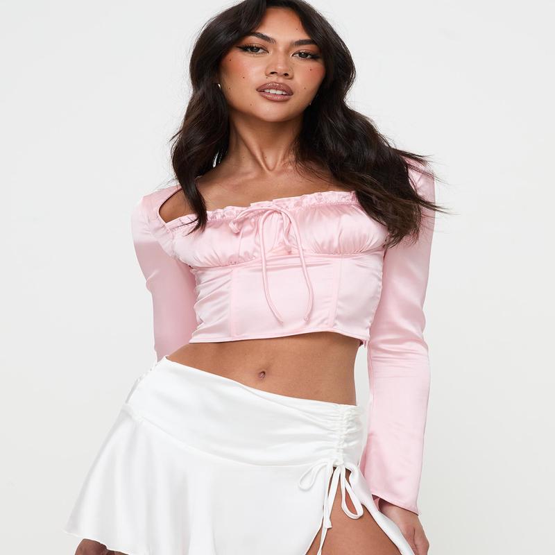 Lullers Long Sleeve Top Pink