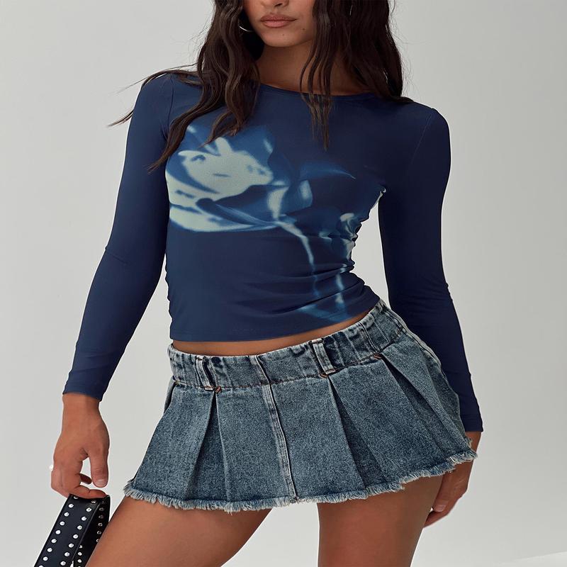 Raldor Long Sleeve Top Navy