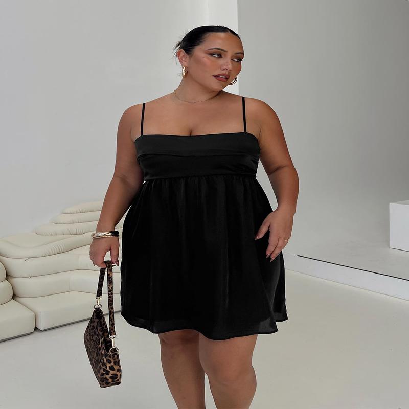 Ortega Mini Dress Black Curve