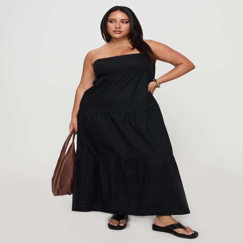 Osment Maxi Dress Black Curve