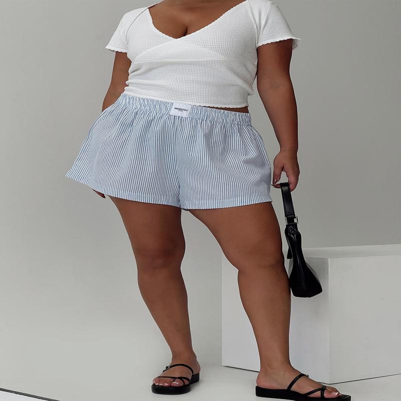 Sincar Boxer Shorts Blue / White Stripe Curve