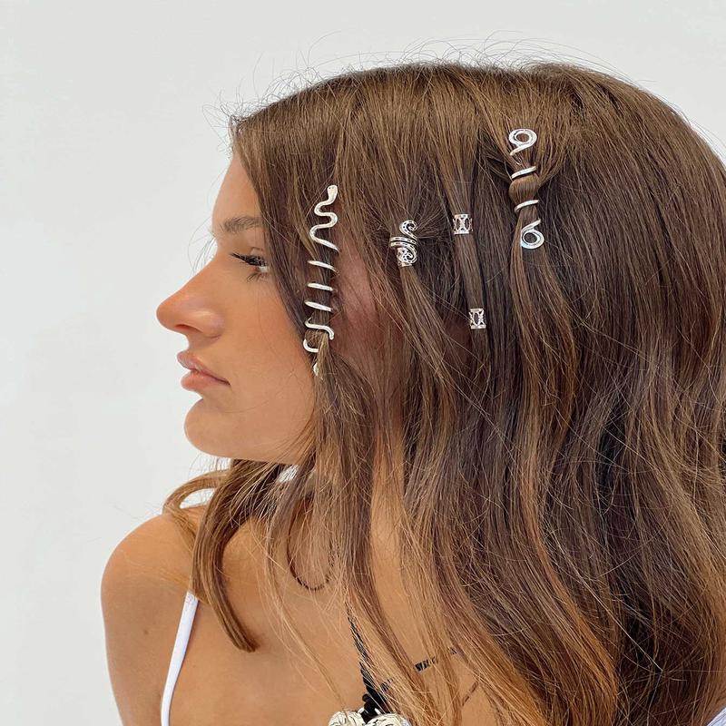 Tami Hair Rings Silver