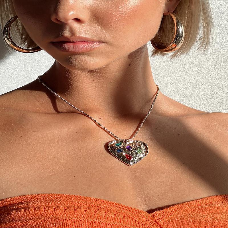 Evry Heart Necklace Gold