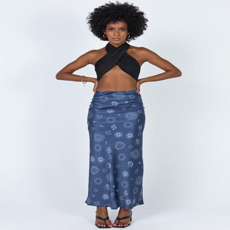 Miller Midi Skirt Blue