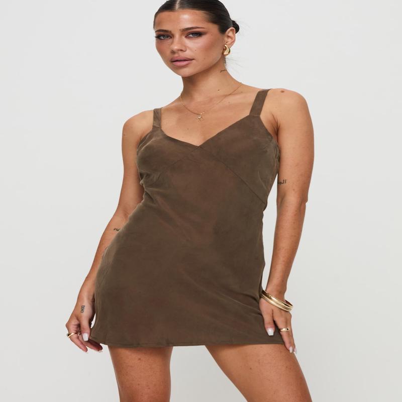Laurette Mini Dress Brown