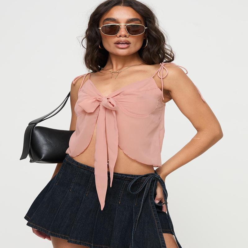 Rica Bow Top Pink
