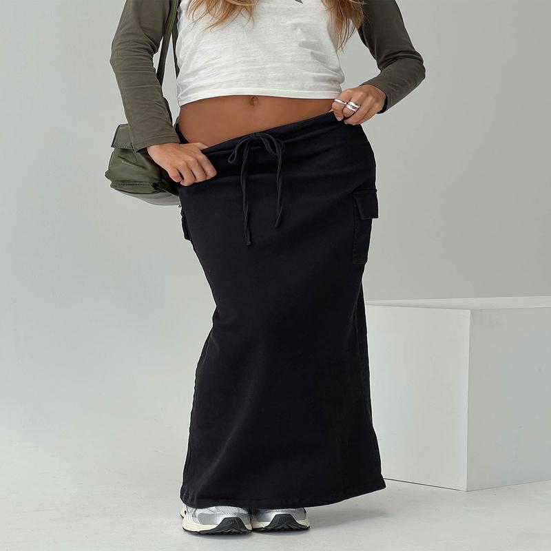My Girl Maxi Skirt Black