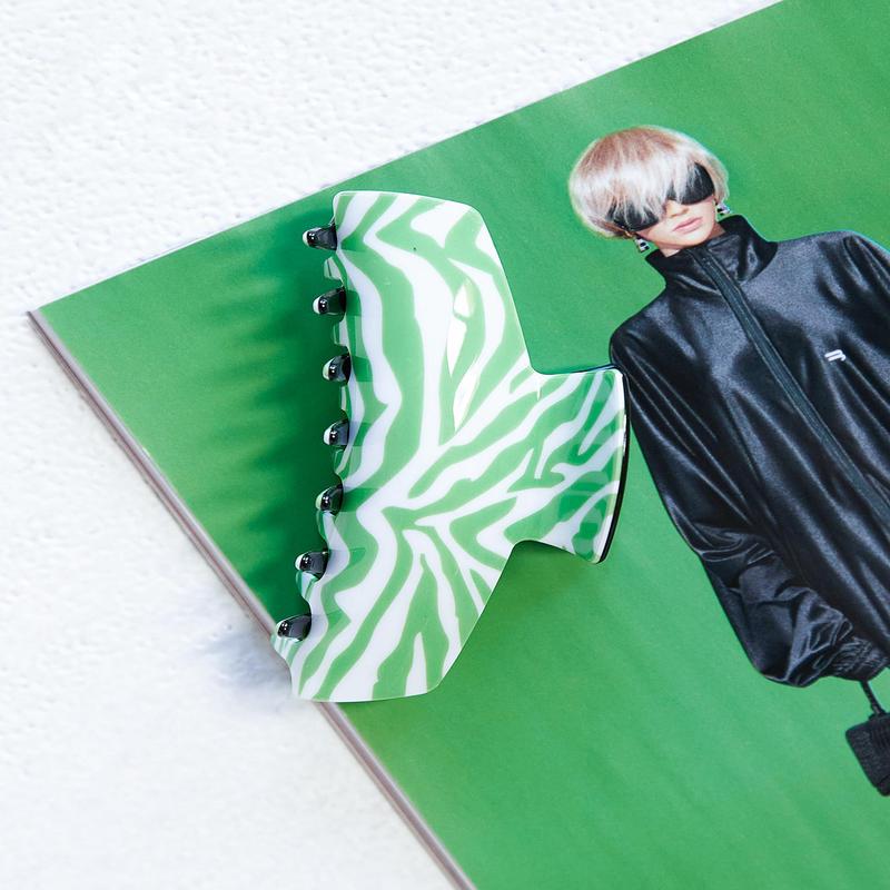 Rock Your Body Hair Clip Green / White