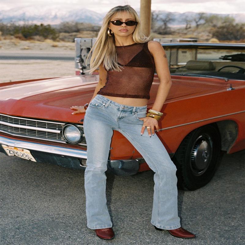 Bethany Low Rise Bootleg Jeans Light Wash