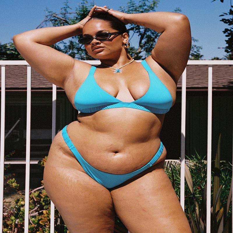 Josie Bikini Bottoms Blue Curve
