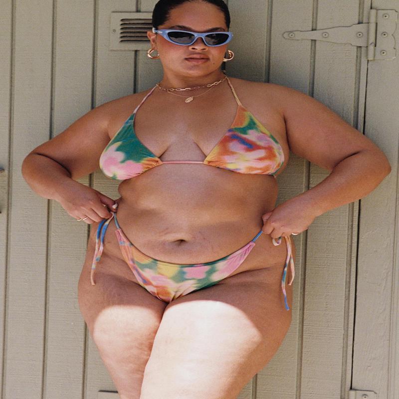 Teyana Bikini Bottoms Floral Multi Curve