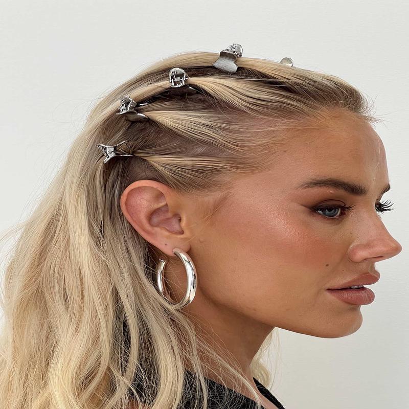 Raphalee Hair Clip Pack Silver