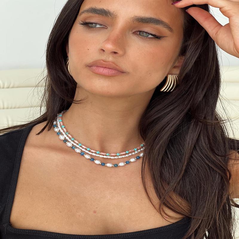 Dawsorn Beaded Necklace Pack Gold / Multi