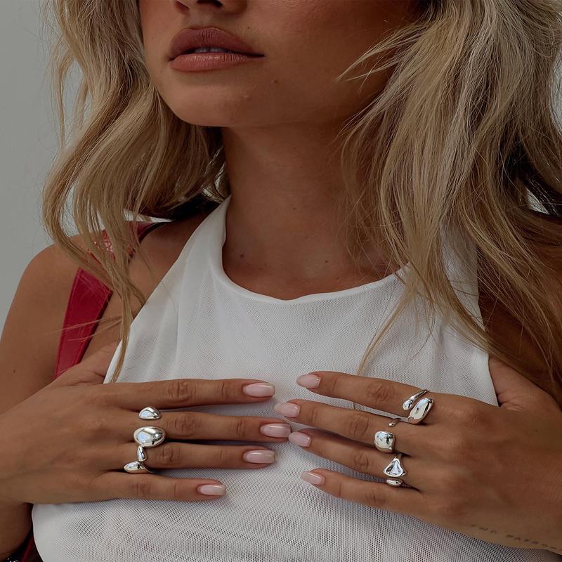 Bubble Ring Pack Silver