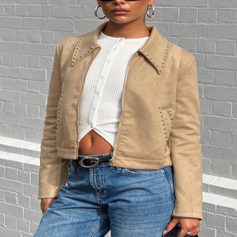 Hurleigh Faux Suede Jacket Brown