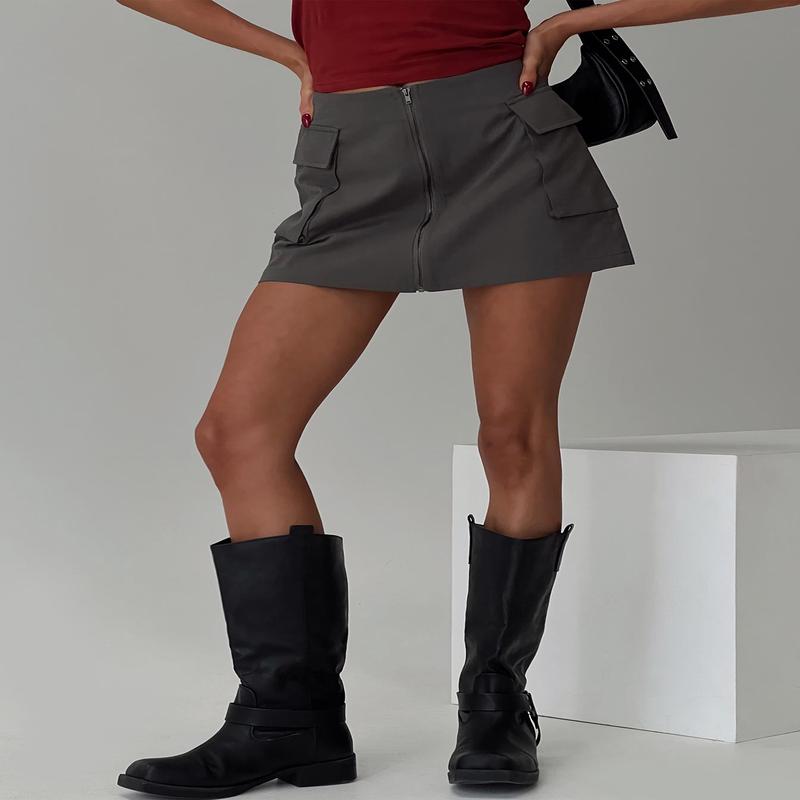Pacheco Cargo Mini Skirt Charcoal