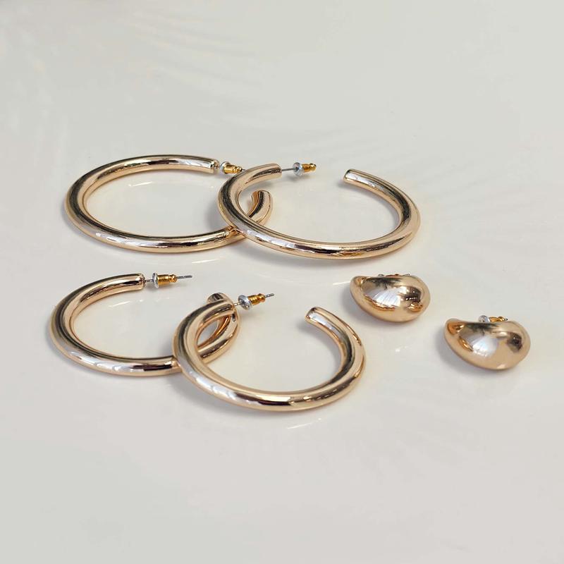 Velvette Earring Pack Gold
