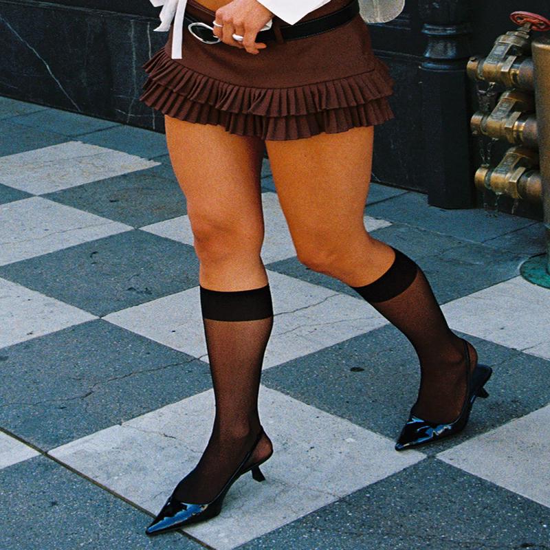 Mysteria Sheer Socks Black