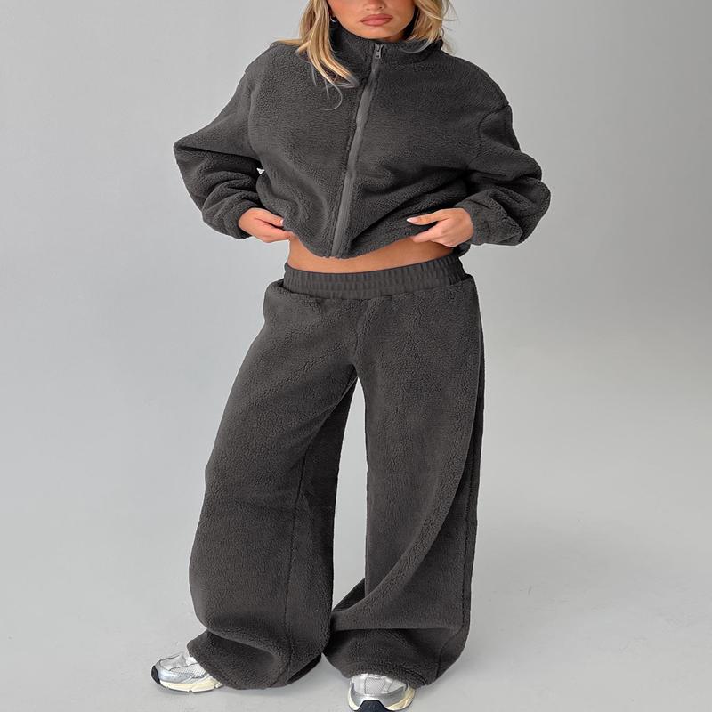 Siberia Fleece Track Pant Charcoal