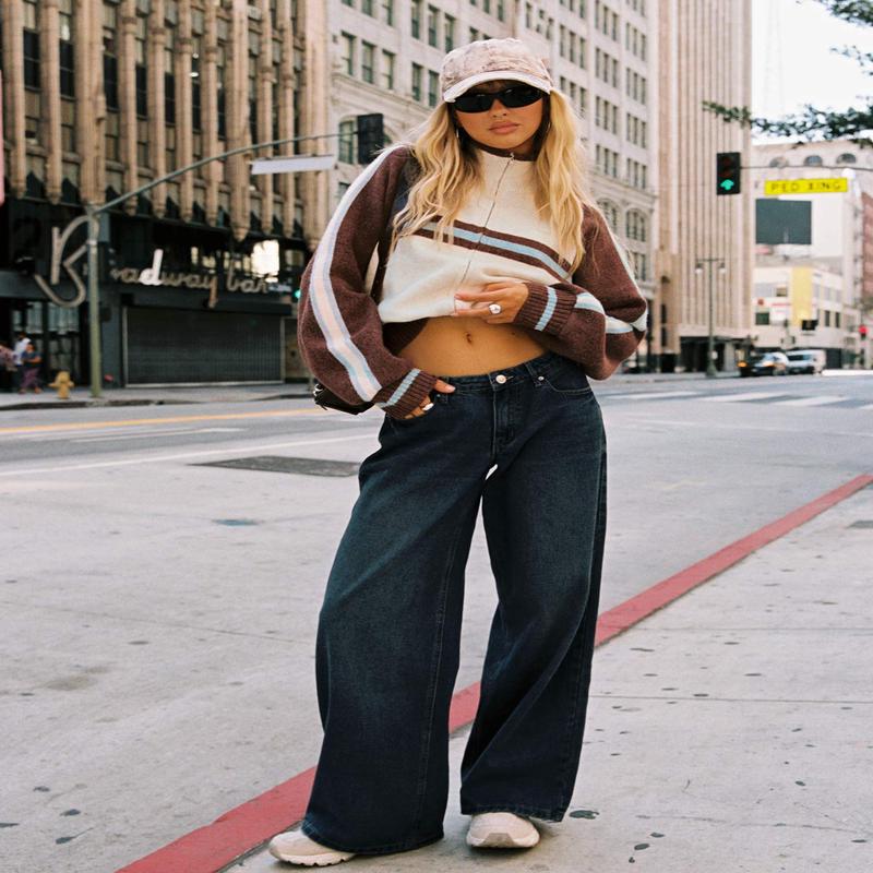 Korinne Low Rise Bootleg Jeans Indigo