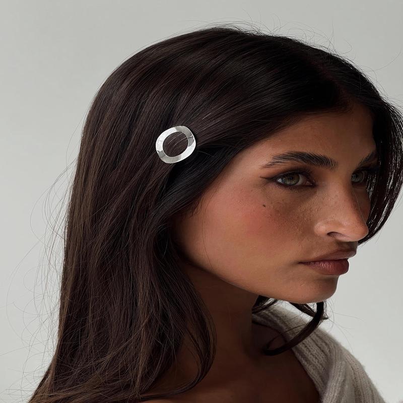 On Postcards Hair Clip Silver