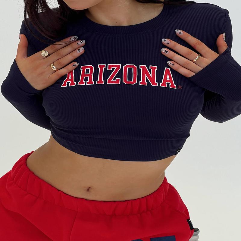 U of A Bring It Back Long Sleeve Top Navy