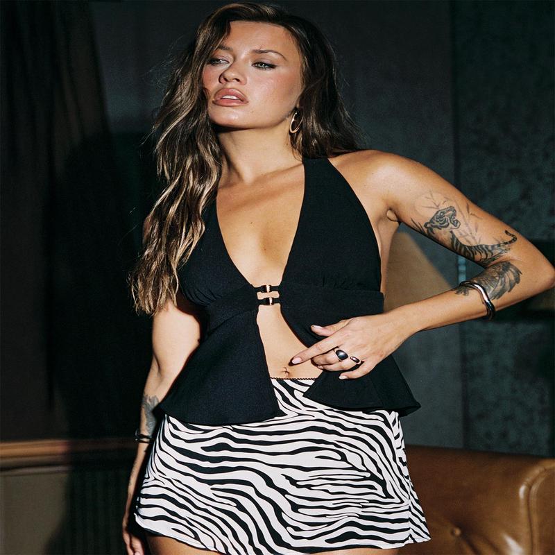 Brealle Halter Top Black