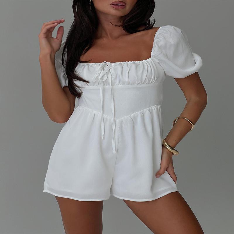 Rooney Romper White