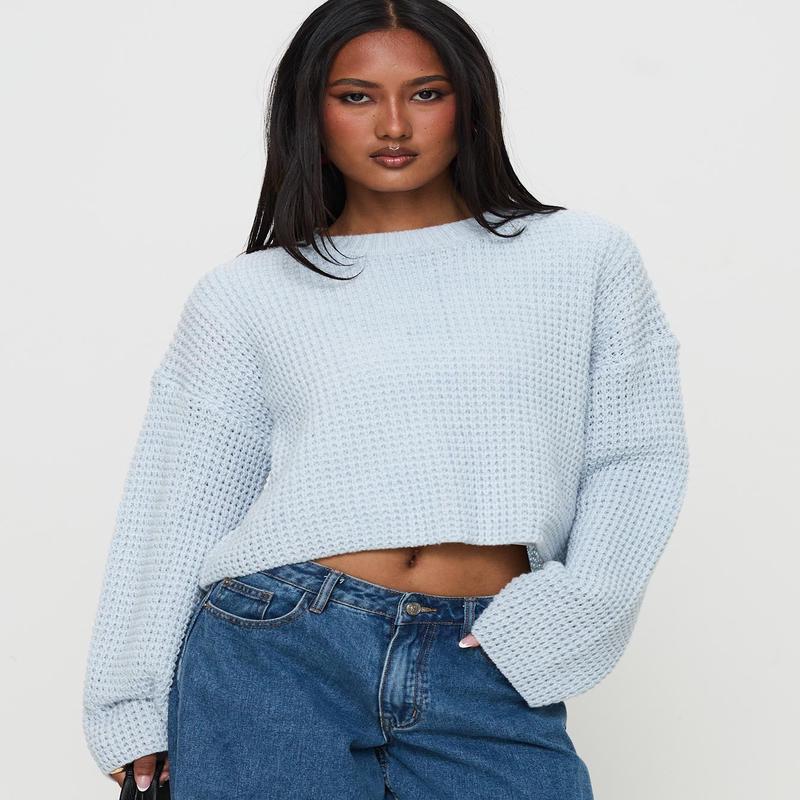 Elinda Knit Sweater Blue