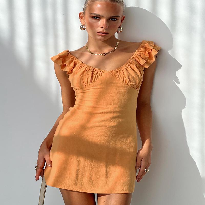 Leto Mini Dress Orange