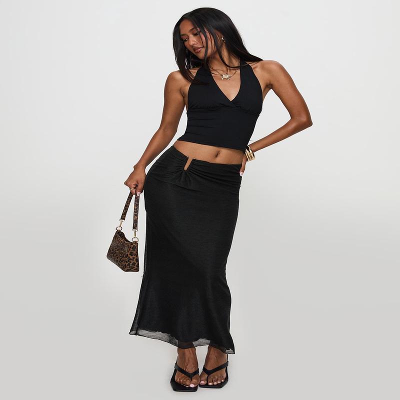 Satine Maxi Skirt Black