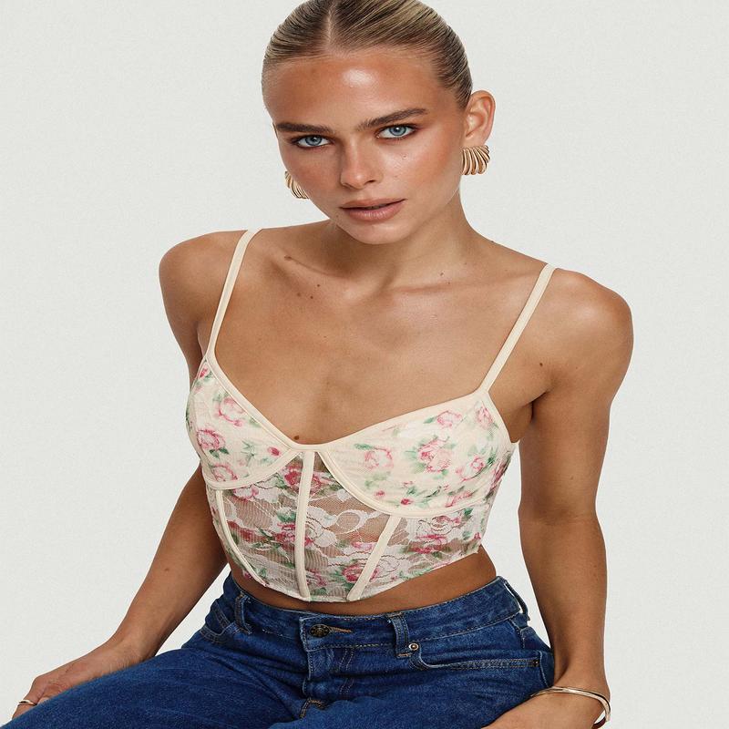 Romania Top Cream / Floral