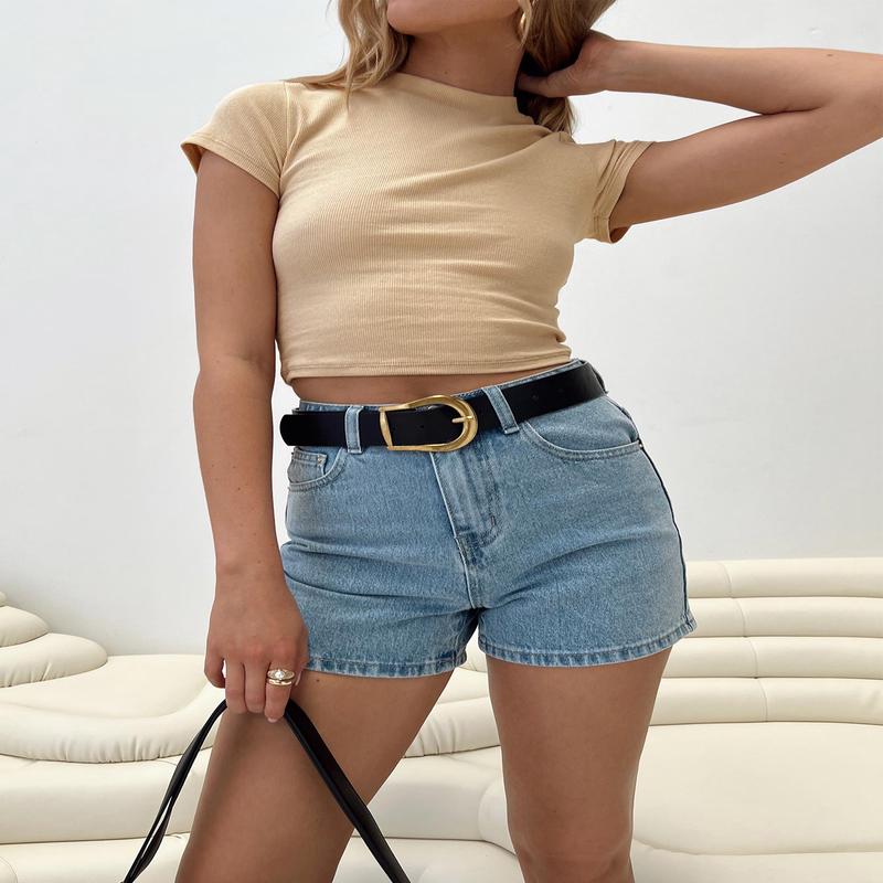 Shaline Shorts Light Wash Denim