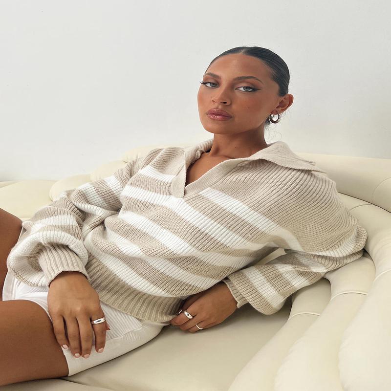 Williamson Stripe Sweater Beige