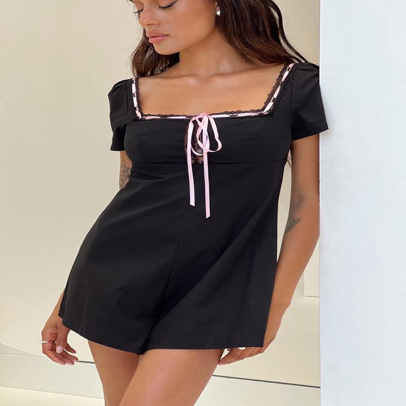 Sararae Romper Black