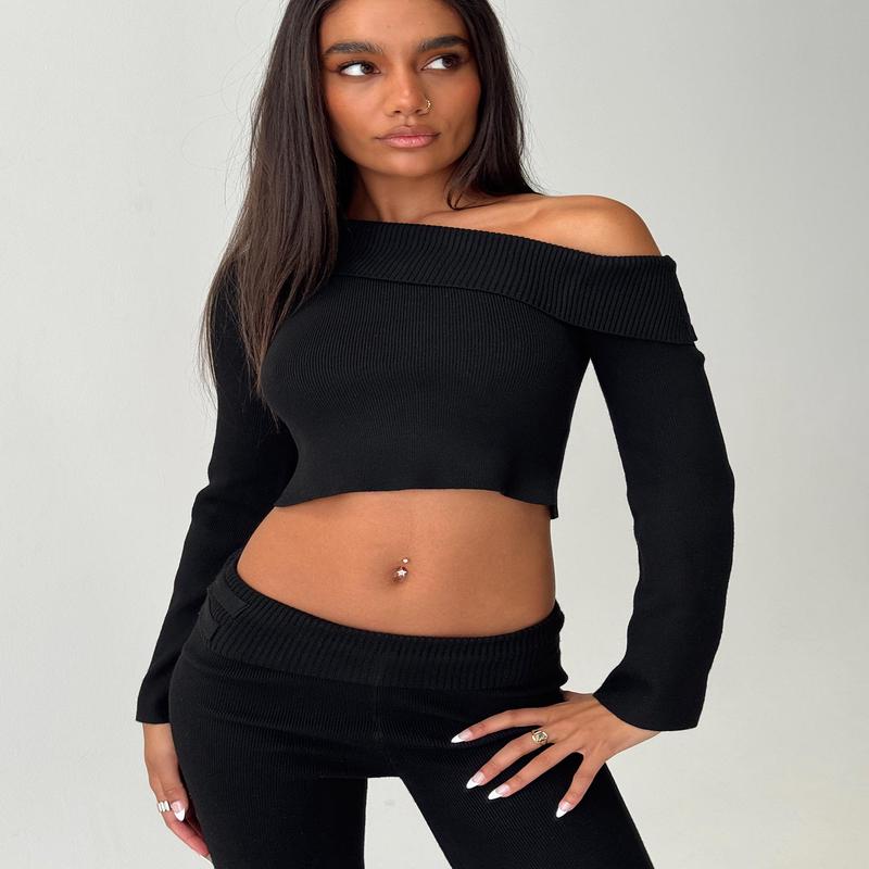 Sina Off The Shoulder Top Black