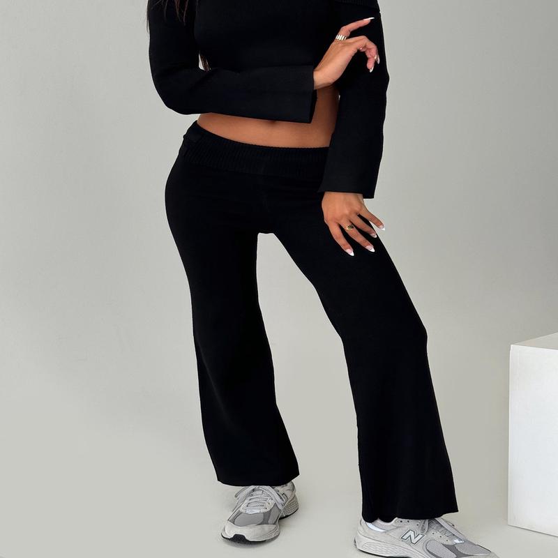 Try Me Knit Pants Black