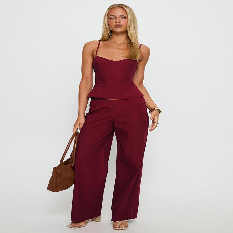 Kierstyn Corset Set Currant