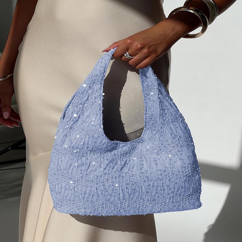 Baby Honey Sequin Shoulder Bag Blue