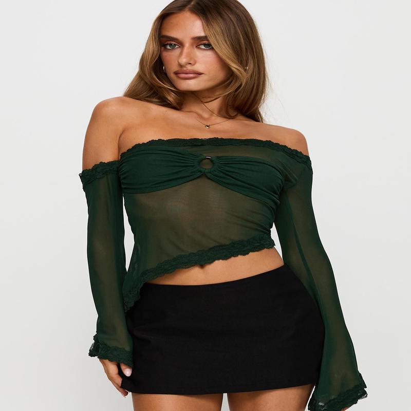 Empty Space Top Forest Green