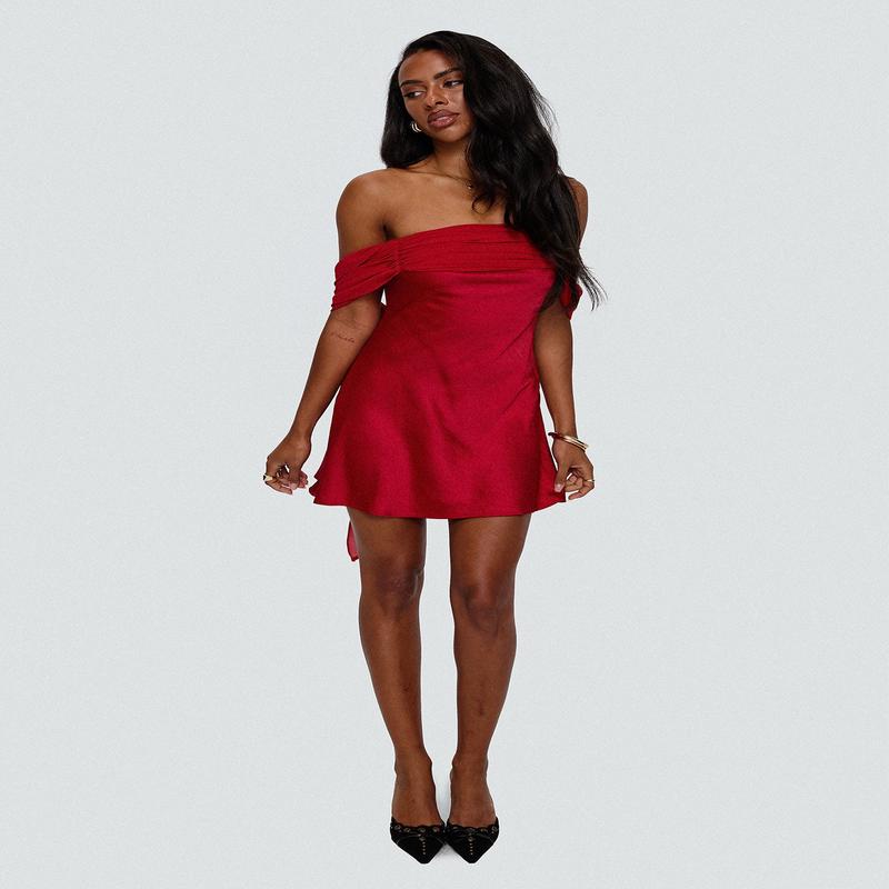 Adoration Mini Dress Red