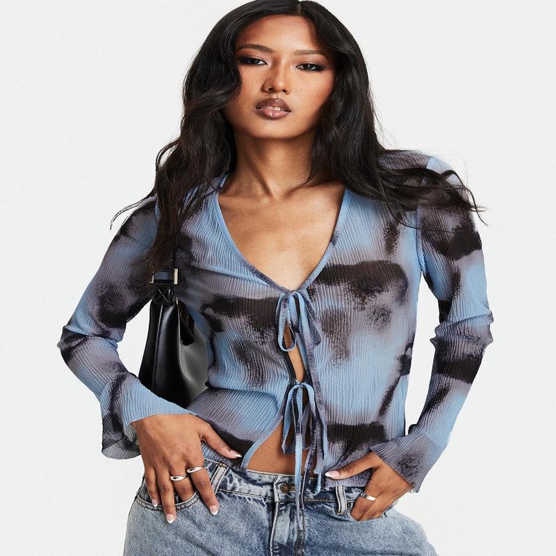 Mallawa Long Sleeve Top Blue