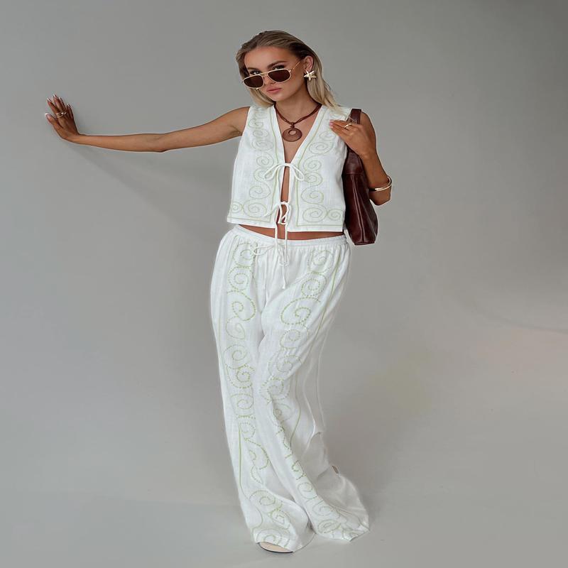 Kindred Pants White / Green