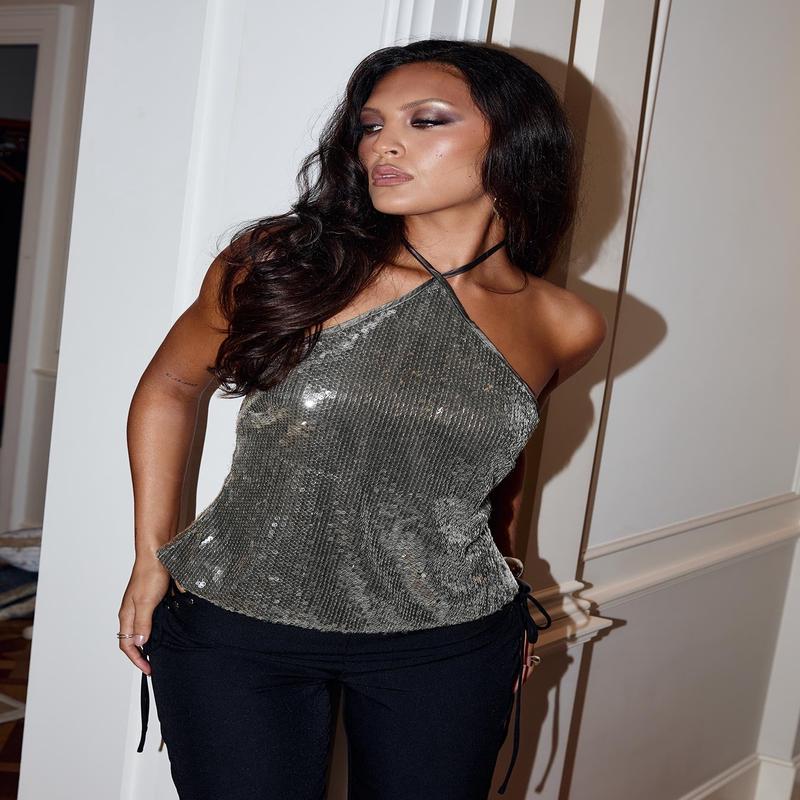 Sun Salutations Halter Top Chocolate