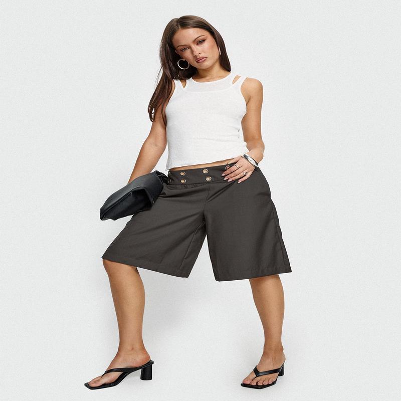 Teza Eyelet Jorts Grey