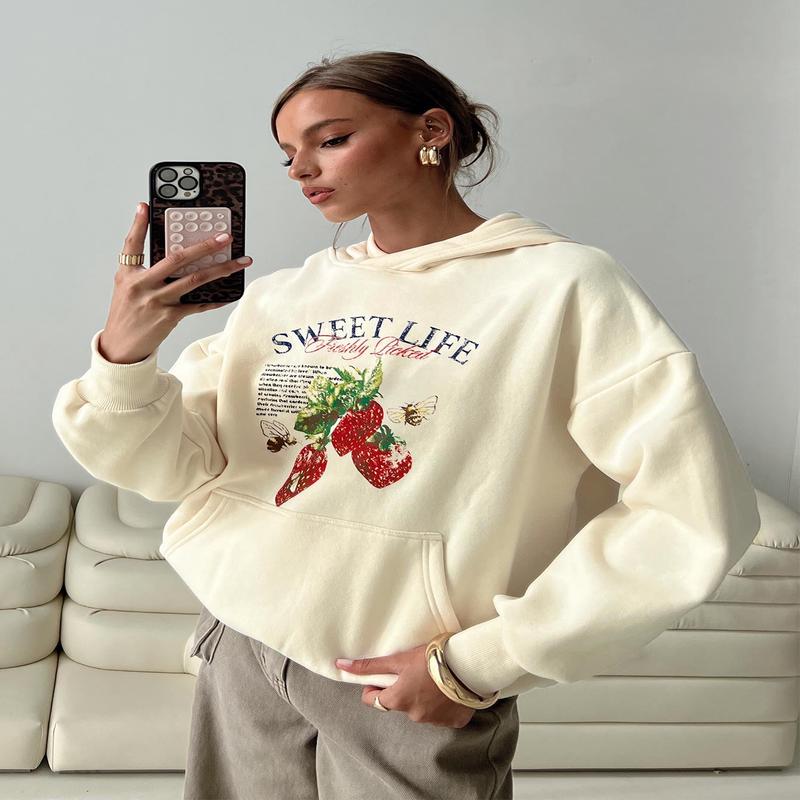 Sweet Life Graphic Sweater Cream