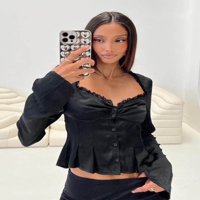 Lil Sweetheart Top Black